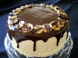 Пирог шоколадно - банановый