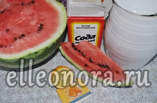 Ингредиенты для варенья из арбузных корок