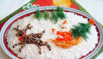 вкусный рецепт новогоднего салата