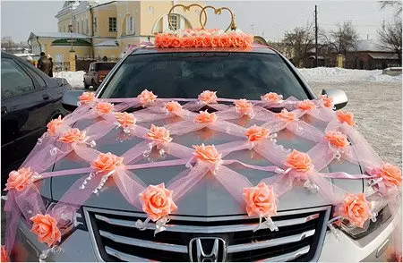 Как лентами украсить свадебную машину своими руками лентами фото