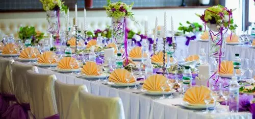 свадебный декор стола фото