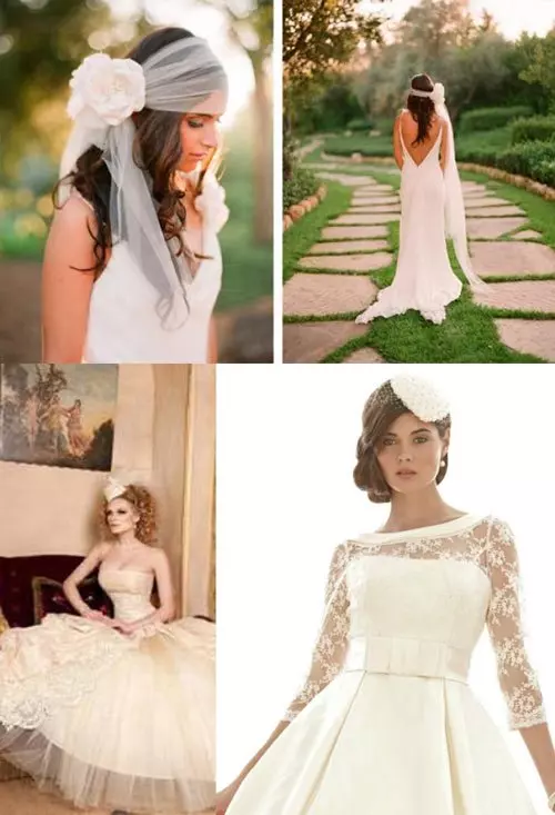 свадебные платья винтаж фото