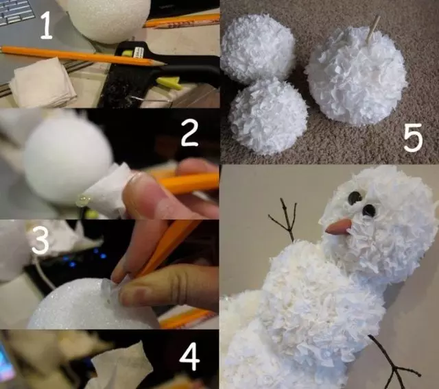 Снеговик своими руками на Новый год 2018: интересные идеи и пошаговое фото, видео