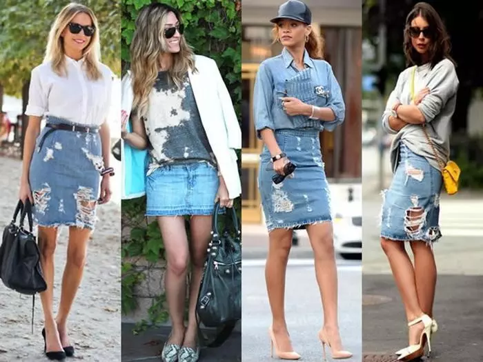 Советы стилистов, с чем носить весной и летом 2023 года джинсовую юбку
