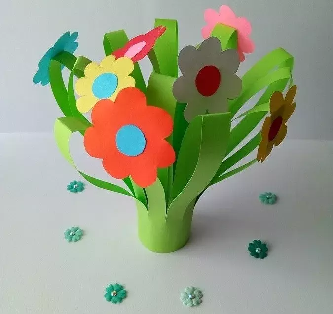 Как сделать яркие летние цветы из бумаги своими руками: поделки для детского сада