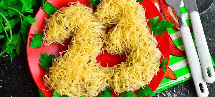 лучшие салаты на 23 февраля