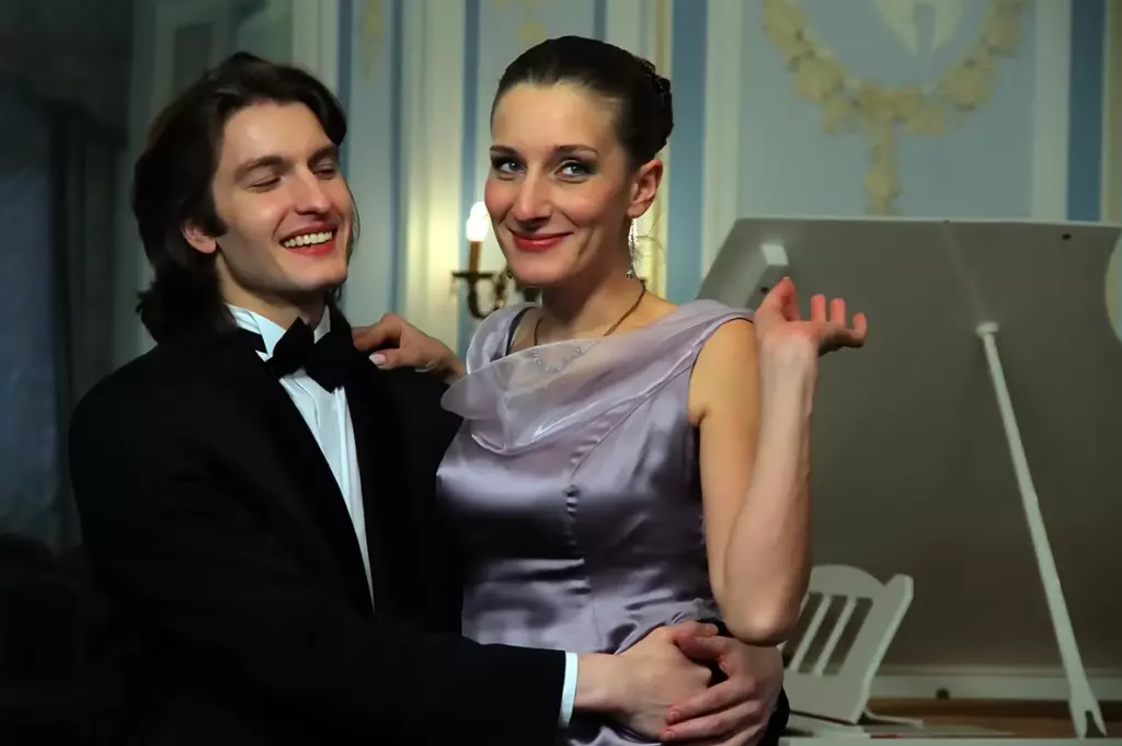 Мариэтта и её первый супруг - актёр Дмитрий Сердюк